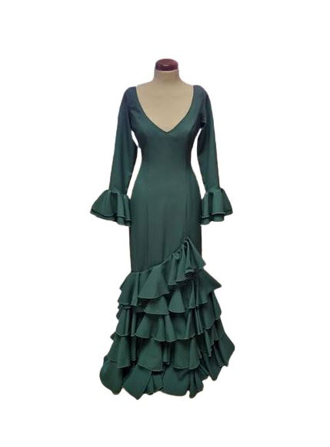 Size 44. Flamenco dress model Lolita. Dark Green